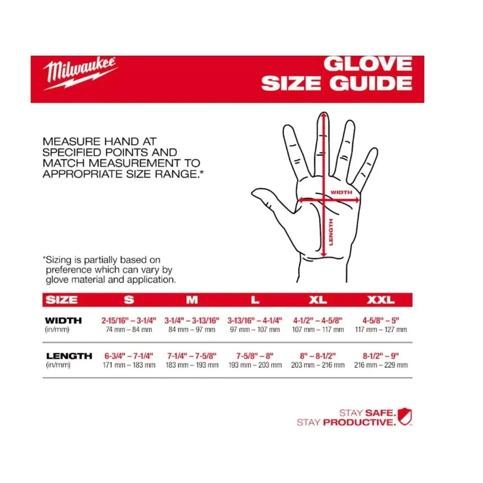 Guantes de trabajo Milwaukee 48-22-8951 nivel 5 resistentes a cortes sumergidos (8M) gris medio Foto 3 de 4