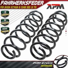 2x Federn Fahrwerksfeder Hinterachse für Skoda Octavia III Combi 5E5 1.6 TDi