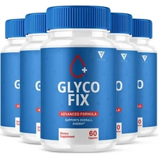 (5 Pack) Glyco Fix Advanced Formula Blood Support GlycoFix Pills (300 Capsules)