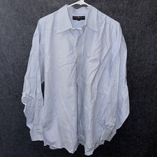 Members Mark Used Dress Shirt Size Men  s 17 Blue