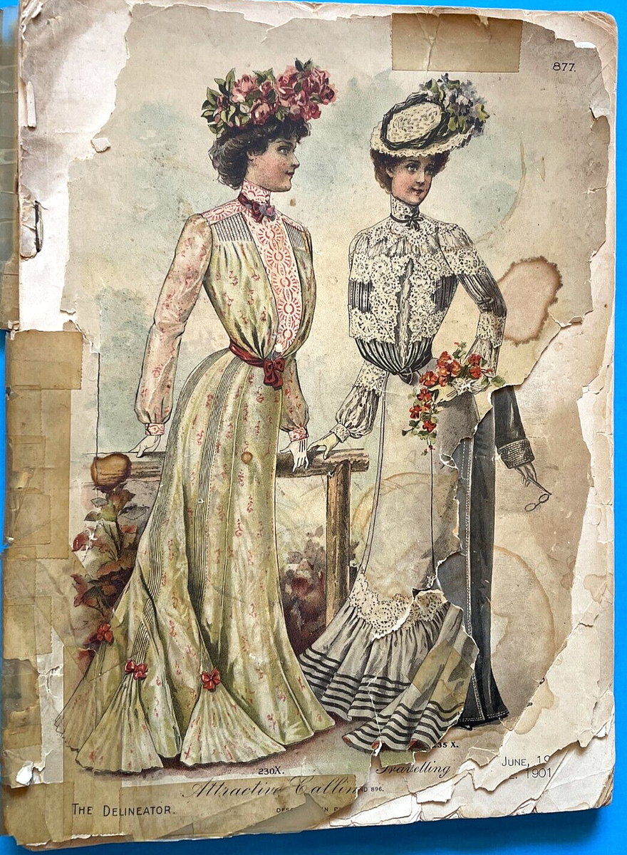 1901 ladies dresses Vin. June Womens Catalog Magazine Of Fashion, Adds & Information Articles inv-19
