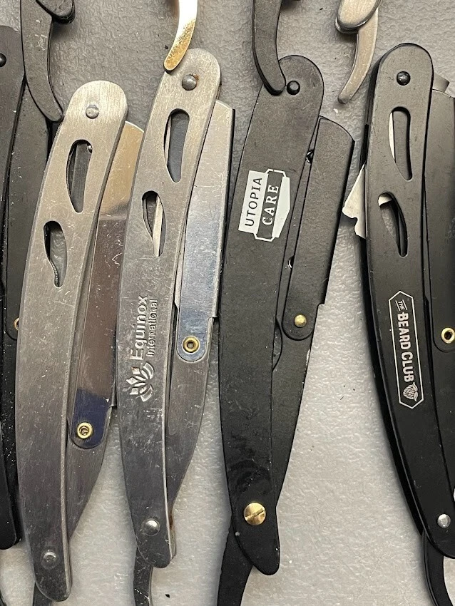 Lote de 50 - Surtido de maquinillas de afeitar de borde recto y de seguridad Foto 4 de 4