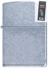Zippo 207 street chrome full size Lighter + FLINT PACK