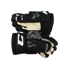 Ulf Samuelsson Mr Dirty Autographed Hockey Gloves - BAS COA
