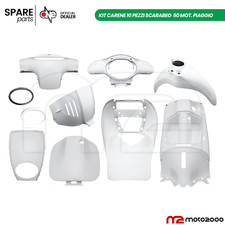 CARENE PLASTICHE BIANCO LUCIDO PER APRILIA SCARABEO STREET 50 100 2T 4T 2006-201