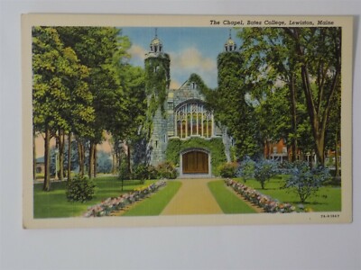 Lewiston, Maine ME ~ Bates College Chapel 1940s