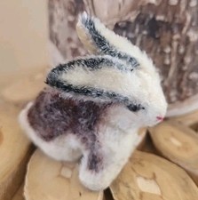 VINTAGE STEIFF MOHAIR  MINIATURE BABY BUNNY RABBIT
