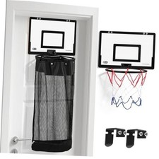 Over the Door Basketball Laundry Hamper, 2-in-1 Wooden Sports Laundry Basket