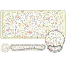 Desk Mat, 4in1 Large Mouse Pad with Wrist Rest, Cute Desk Mat, Anti-Slip XXL ...