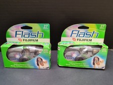 2 "NEW" Fuji Quicksnap Flash Disposable Camera 800 Speed Film - Expired 2007