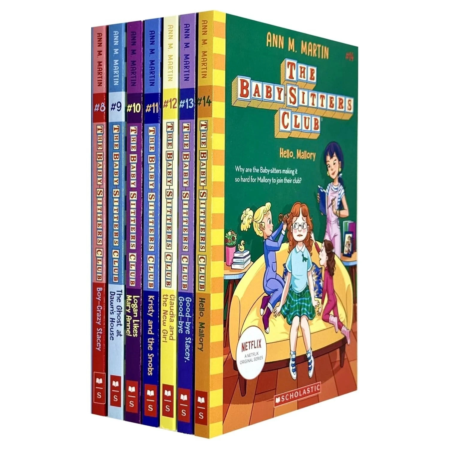 Babysitters Club Volume 8-14 Collection 7 Books Set By Ann M. Martin Boy-Crazed