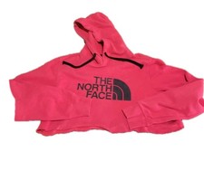 The North Face Women s Cropped red hoodie Raw Hem Red Sz: S-L