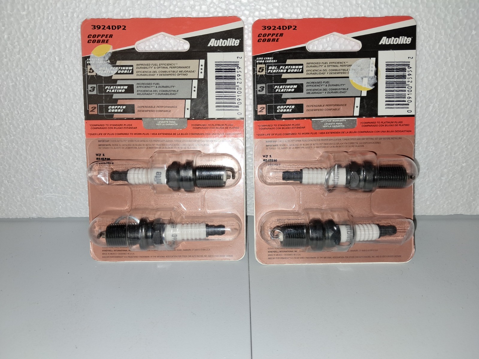 4 Autolite 3924 Copper Core Spark Plugs NASCAR NOS