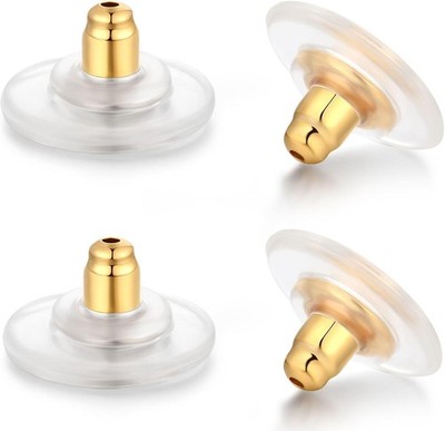 10 Pairs Earring Backs - Hypoallergenic Secure Replacements