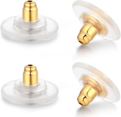 #ad 10 Pairs Earring Backs Hypoallergenic Secure Replacements $3.99