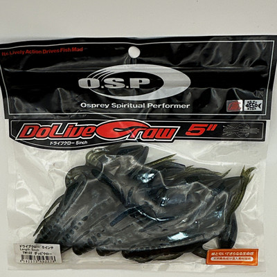 O.S.P DoLive Craw 5  TW122 Green Pumpkin/Blue with Blue Flake 5pk New in package