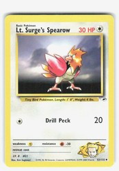 Lt. Surge's Spearow 52/132 Gym Heroes Uncommon