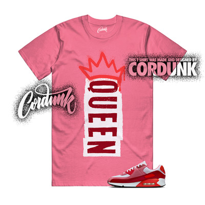 Air Max 90 Peony Light Crimson Team White Valentines Day 2026 T Shirt Match Q1