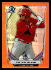 Breyvic Valera 2014 Bowman Chrome Prospects Orange Refractors #/25 #BCP69 ESE
