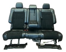 2011-2014 Jeep Grand Cherokee Srt Rear Seat Set Black Leather And Suede 2011-2014 Jeep Grand Cherokee Srt Rear Seat Set Black Leather And Suede