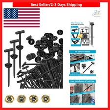 200 Heavy-Duty Nylon Zip Tie Clips - Anti-Slip & UV-Resistant for Automotive Use