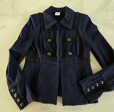 Cabi In The Band Military Jacket S Navy Blue Black Knit Blazer Style 3375 Small
