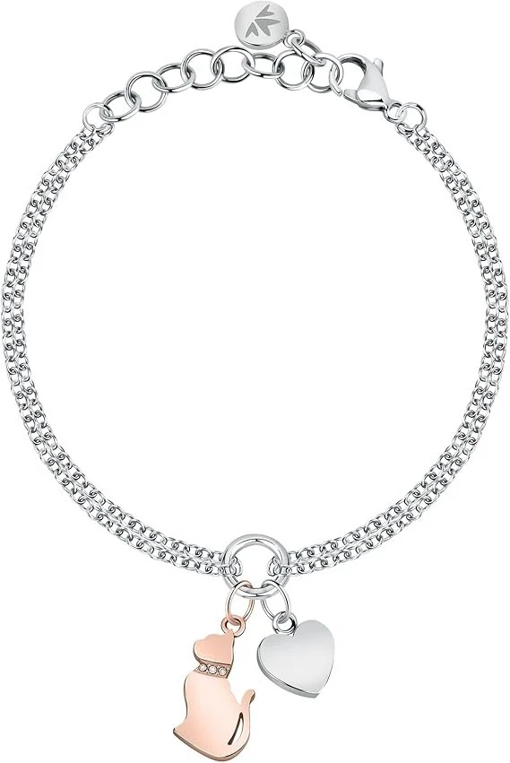 Bracciale in corda colorata con croce in argento | Myriam