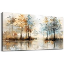Large Wall Decor For Living Room Framed Wall Art for Bedroom Abstract Tree
