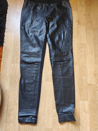 Marc Cain Sports Hose Leggings-Stil Schwarz Gummibund Gesteppt Größe L