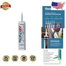 Durable RV Sealant Pro Flex 10oz - Flexible, Paintable, Bonds to Many Materials