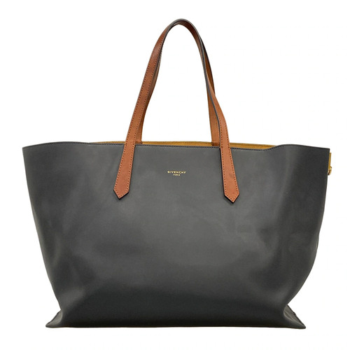 GIVENCHY GV Shopper Tote - Black Brown Leather Tote Bag