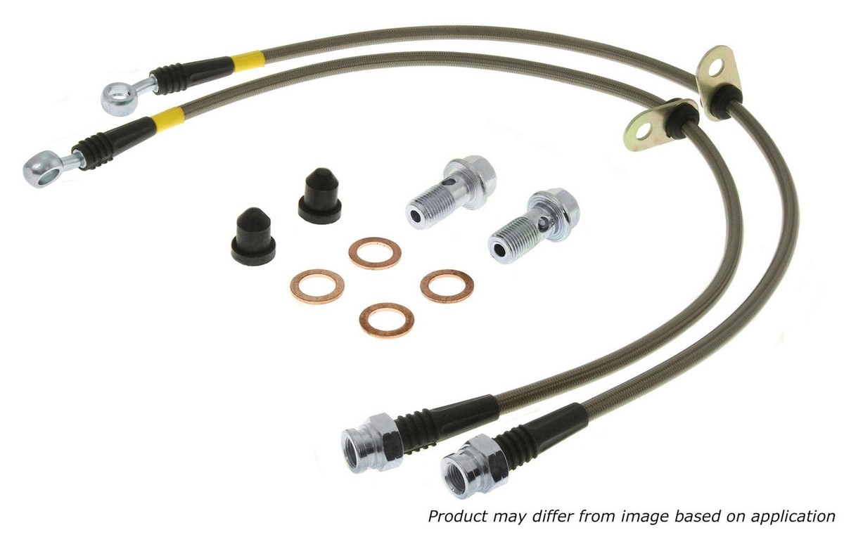 Brake Hydraulic Hose-Stainless Steel Lines Stoptech fits 89
