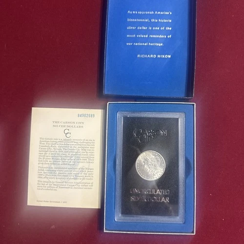 1884 CC morgan silver Dollar GSA MS ++++