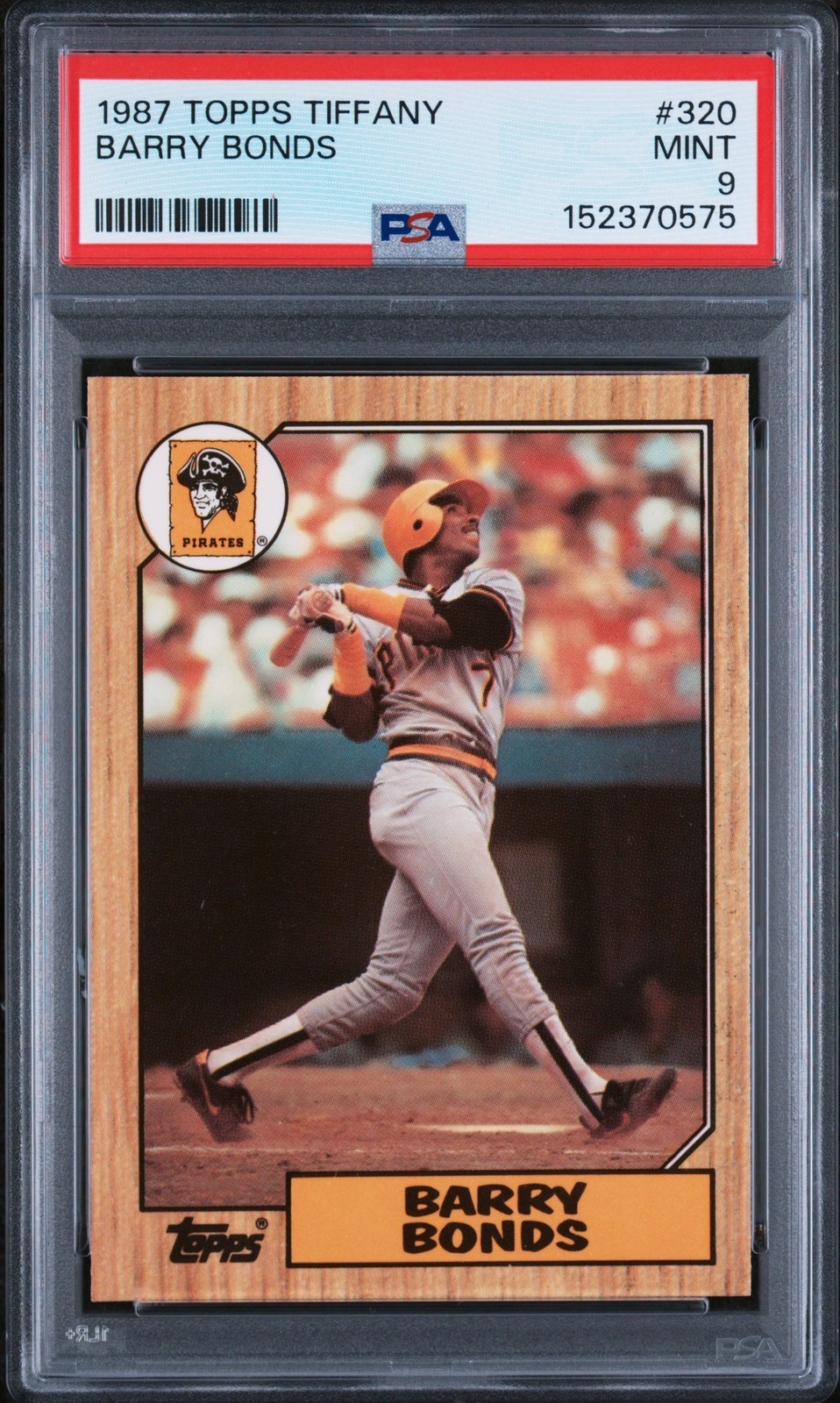 1987 TOPPS TIFFANY #320 BARRY BONDS PSA 9