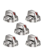 5 Pack DG64-00473A Range Top Burner Control Knob For Samsung Oven AP5917439