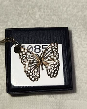Stauer #40851 Mariposa Butterfly Sterling 925 Silver 1" Pendant & 18" Chain