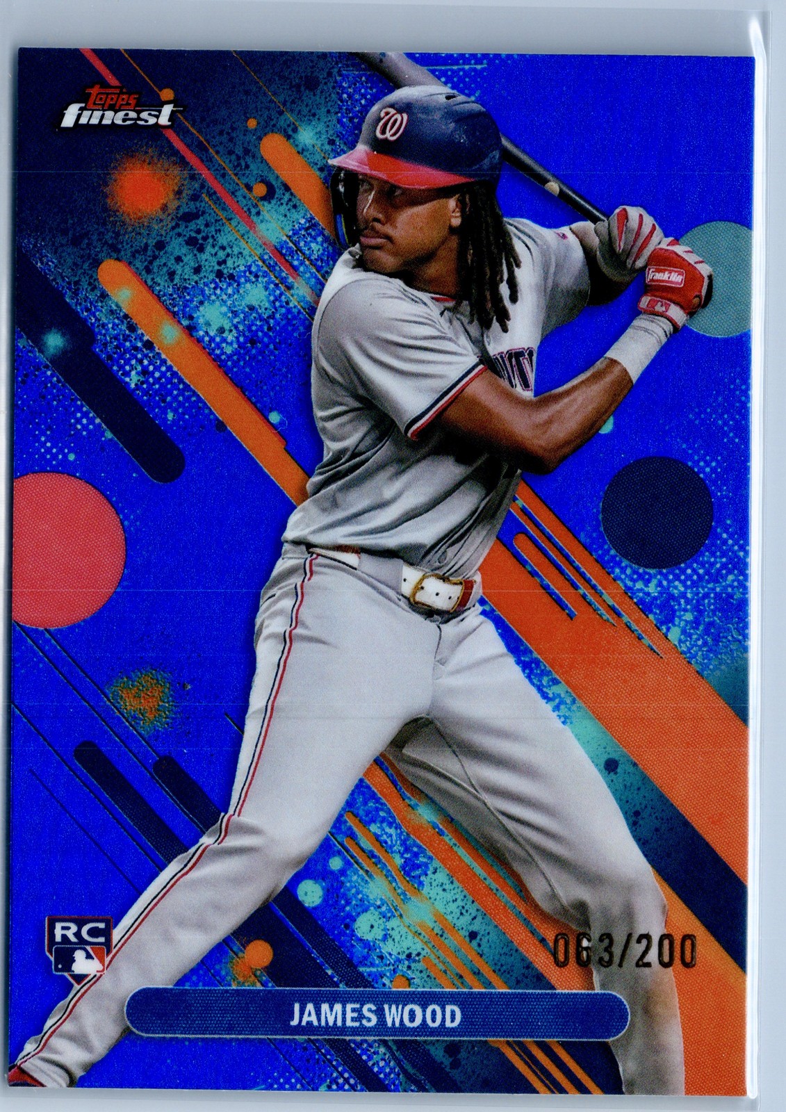 2025 Finest #100 James Wood Blue #/200