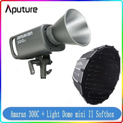 Aputure Amaran 300C RGBWW LED Light 300W Photography Lights +Light Dome mini III