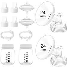 Spectra S1 S2 S9 Plus Breast Pump Parts Set 24mm Flanges Valves Tubing Bottles