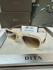 DITA FLIGHT 006 7806 L Crystal Yellow Gold Brown Gradient Sunglasses Authentic