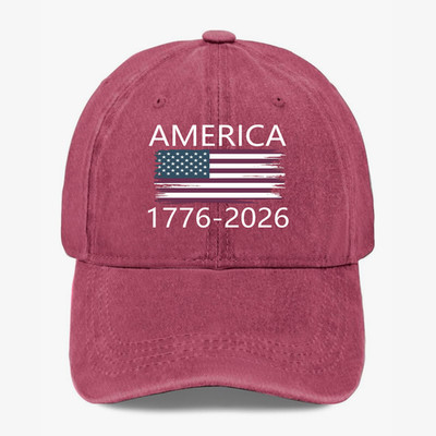 America 1776-2026 Hat USA 250th Anniversary Patriotic Baseball Cap Adjustable