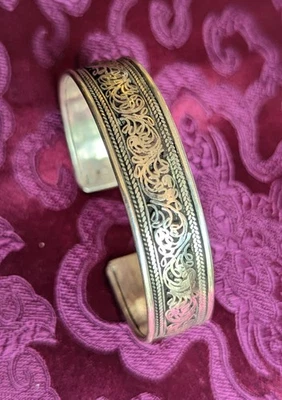 Tibet. silber Armreif Nepal, filigrane Handarbeit, Armband aus Nepal - Bild 1 von 4