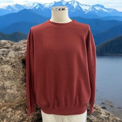 Coastal Oversized Crewneck Sweatshirt Minimalist Normcore Cozy Basic Essential M