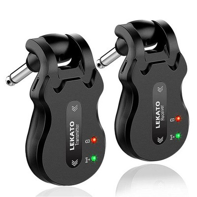 LEKATO 5.8Ghz Wireless Guitar System 4 Channels Audio Digital Guitar Transmitter