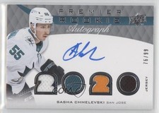 2020 Upper Deck Premier Rookie Jersey 76/99 Sasha Chmelevski #PRA-SC Auto 0il7