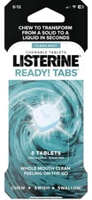 Listerine Ready! Tabs Chewable Fresh Breath Tablets  Clean Mint