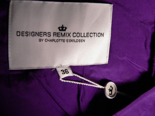 DESIGNERS REMIX COLLECTION Von Charlotte Eskildsen Tunika-Kleid Lila 36 Seide - Bild 6 von 6