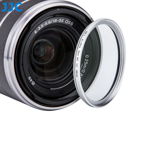 JJC Silver 49mm A+ Ultra Slim Frame Multi-Coated UV Filter Camera Lens Protector - Picture 10 of 11