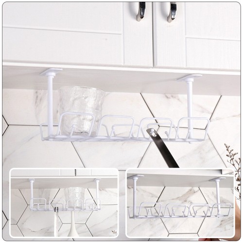 Set of 2 Draht Lagerregal Büro Kabelführungsfach Für Den Schreibtisch - Photo 5/12