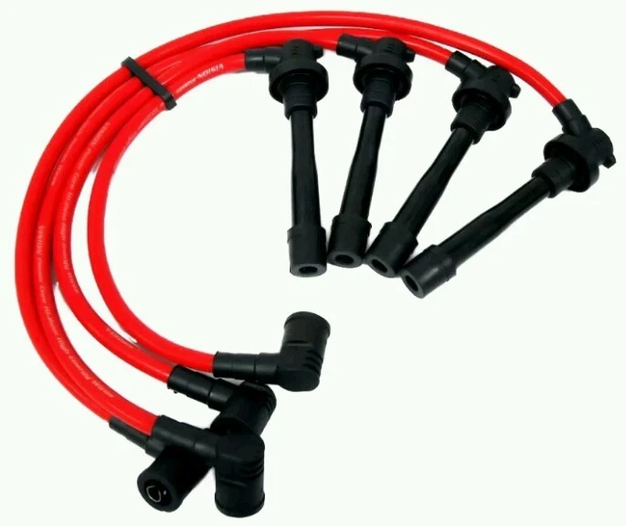 JUEGO DE CABLES DE BUJÍA ROJA PARA ACURA INTEGRA DOHC SERIE B B16 B18 B20 1990 2001 Foto 2 de 4